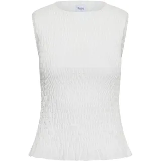 St Tropez Ärmellose Bluse NaciaSZ Weiß M