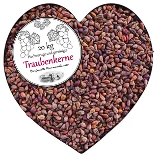 Traubenkerne lose für Wärmekissen Kissen Traubenkerne für Wärmekissen Waermekissen Baby Füllung Körnerkissen Kerne Koernerkissen Füllmaterial 1-30 kg Petigi, Menge:20 kg