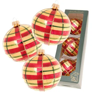 Krebs Glas Lauscha Christbaumkugeln, Gold, Glas, 7x8x7 cm, Dekoration, Weihnachtsdekoration, Weihnachtsbaumschmuck, Weihnachtskugeln