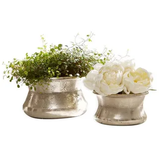 Loberon Vase 2er Set Riona - 2 Jahre Gewährleistung - mind. 14 Tage Rückgaberecht - Silber