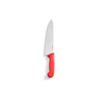 HENDI Profi Küchenmesser Kochmesser, PP Griff rot 842720 , 1 Messer, Klingenlänge: 24 cm