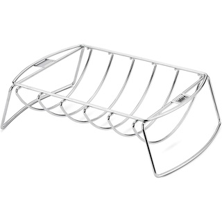 Weber 6469 Spare-Rib-Halter Bratenkorb Edelstahl Grill Rost Fleisch Zubehör
