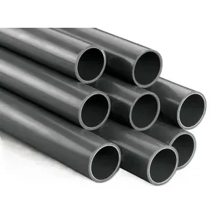 meterware PVC-U Rohr Grau 50mm x 3,7mm - PN 16 Kleberohr Druckrohr für Klebefitting, Pool, Teich und Schwimmbad