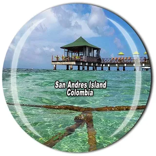 San Andres Island Kolumbien Kühlschrankmagnet, Souvenir, Geschenk, Kühlschrank-Magnet-Sticker-Kollektion