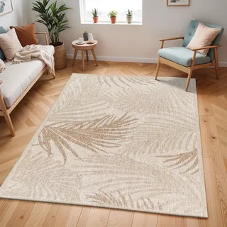 livabliss Surya Outdoor Boho Jute-Optik, Balkon Terrasse, Garten, Beige Braun und Outdoor Teppich In-