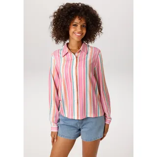 Aniston CASUAL Hemdbluse im pastellfarbenen Streifen-Dessin Gelb 36