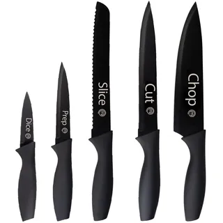 MasterChef Messer-Set 5-teilig Schwarz