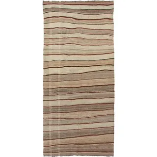Nain Trading Orientteppich Kelim Fars Antik 177x383 Handgewebter Orientteppich / Perserteppich, rechteckig, Höhe: 5 mm beige|braun