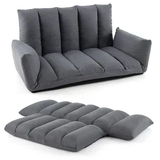 Helloshop26 - Klappbares Bodensofa 119 x 76 x 60 cm individuell anpassbarer Komfort zusammenklappbar für platzsparende Aufbewahrung 20_0011002