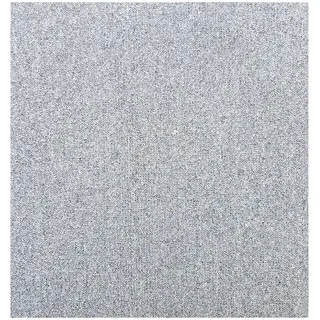 Floordirekt- Teppichfliesen- selbstliegend- |- 1 Stück- |- Fliesen- Teppiche- je- 50x50- cm- robuster- Teppichboden- Bodenfliesen-rutschhemmendem (Amora Grau, 1 Stück- a- 50x50)