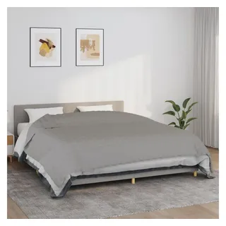 vidaXL Gewichtsdecke Grau 220x260 cm 11 kg Stoff