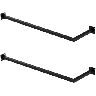 ML-Design Garderobenständer 2er Set Übereck 30 x 90 cm Schwarz