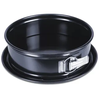 STÄDTER Springform Springform Emaille 24 cm kratzfest Schwarz, Auslaufsicherer Rand schwarz