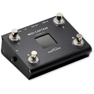 PAINTAUDIO MIDI Captain NANO 4/MINI 6 Foot Controller Multi-Effekt-Keyboards Synthesizer USB-MIDI Musiksoftware Bias Unterstützung aller PC/CC/Note-Commander (MIDI Captain NANO 4)