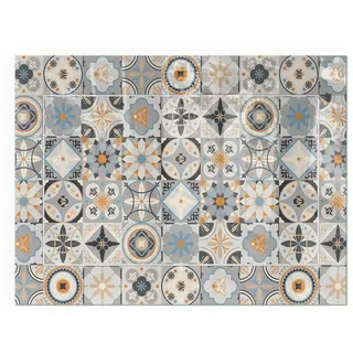 Tulup Glasbodenplatte Rechteck 80 x 60 x 0,4 cm Grau