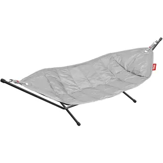 Fatboy Headdemock Hängematte - Klappbare Hängematte mit Gestell - Outdoor geeignet für Camping, Garten & Terrasse - Reise Hängesessel aus Polyester für bis zu 150kg - 270 x 138 cm - Hellgrau