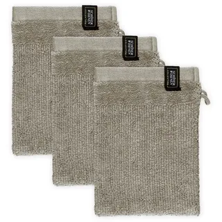 Schöner Wohnen Sense Waschhandschuh 16 x 21 cm beige 3 St.