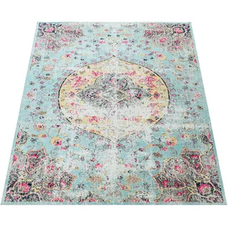 Paco Home Artigo 401 Outdoor-Teppich 160 x 220 cm Türkis