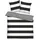 Renforcé schwarz 200 x 220 cm + 2 x 80 x 80 cm