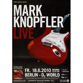 Mark Knopfler - Privateering, Berlin 2010 » Konzertplakat/Premium Poster | Live Konzert Veranstaltung | DIN A1 «