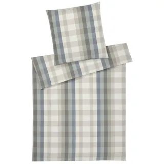ELEGANTE Glasgow kariert Blau 135 x 200 cm + 80 x 80 cm