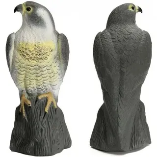 Großer, Realistischer Falkenattrappe Beim Graben, Realistische Greifvogel-gartenstatue Zur Schädlingsbekämpfung, Katzen- Und Vogelabwehr, Teichdekoration