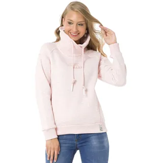 Cipo & Baxx Damen Kapuzensweatshirt WL336 Muschelrosa – Stylischer Hoodie mit Kapuze & Kängurutasche – Bequemer Pullover für Freizeit, Alltag & Streetwear -WL336 Muschelrosa XL - XL