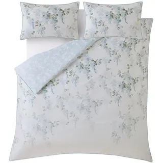 Laura Ashley Mirabelle Floral Blau 200 x 200 cm + 2 x 40 x 80 cm