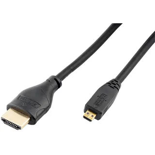 Auviso Micro-HDMI auf HDMI Kabel 1 m Schwarz