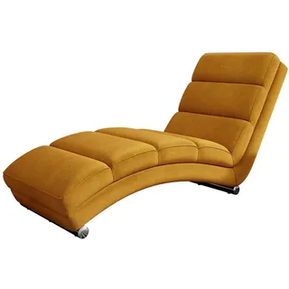 MIRJAN24 Sessel Holiday, mit verchromte Füße, 180x62x84 cm orange