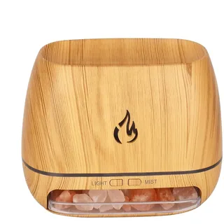 Opdestn Ultraschall Diffuser Für Zuhause,Salzkristall Kaltnebel Duft Luftbefeuchter - Kaltnebel Ätherisches Öl Diffusor Mit 7-Farben Licht Für Meditation Yoga Spa Wohnung Badezimmer Frauen