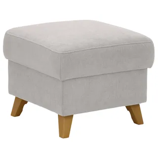 Stauraumhocker OTTO HOME "Westerland", silber, B:58cm H:48cm T:58cm, 98% Polyester 2% Polyamid, Hocker, in vielen Bezugsarten und Farben, auch in Luxus-Microfaser imprägniert