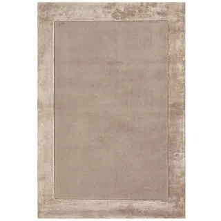 KADIMA DESIGN Teppich Wolle-Viskose handgewebt schlicht 160x230 cm Beige Elegant Für moderne Einrichtung KADIMA DESIGN