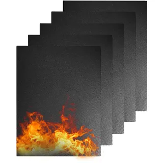 BBQ Grillmatte für Gasgril, Antihaft Grillmatten Teflon Backmatte Wiederverwendbar Backmatten Grillplatte für Gasgrill und Holzkohle, Elektronischen Grill, Backofe, Hitzebeständig