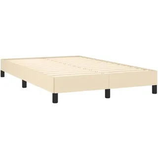 vidaXL Bettgestell 120 x 190 cm Creme