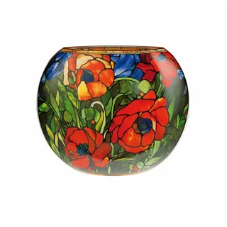 GOEBEL Goebel, Vase, Vase Louis Comfort Tiffany - Orientalische Mohnblume, Glas, Bunt, 30 cm, 67031121