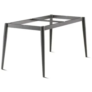 Sieger Loft Tischgestell Aluminium-Rundrohr eisengrau, 140 x 70cm