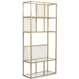 JVmoebel Bücherregal 35 x 180 x 80 cm Gold