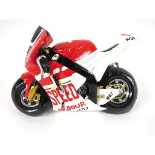 Wurm Spardose Motorrad Sparkasse Poly Speed Race Sparbüchse Geldgeschenk