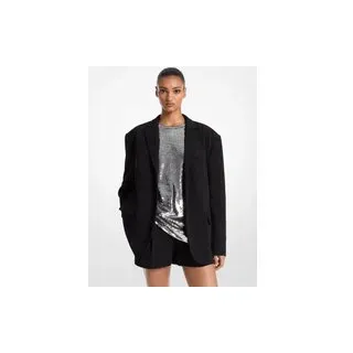 MK Oversize-Blazer aus Krepp - Schwarz - Michael Kors - XS-S