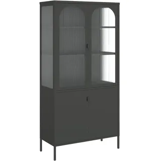vidaXL Highboard 90 x 180 x 40 cm Schwarz