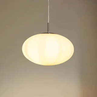 LINDBY Sonika 1-flg. Ø 40 cm Glas weiß