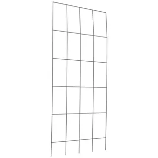 Windhager Rankgitter für Kletterpflanzen, Gitterspalier für Hauswände in anthrazit, 1 St., Rankhilfe inkl. Befestigung, erhältlich in unterschiedlichen Größen grau