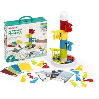 Miniland 31788 - Sorting Clothes Hanger, Kleiderständer zum Sortieren und Abzählen