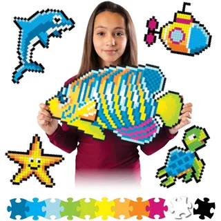 Fat Brain Toys Jixelz Set Under The Sea - Pixel Puzzle 1500 Teile