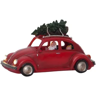 eglo christmas Auto mit Weihnachtsmann rot