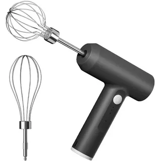 Aougo - Elektrischer Eierschläger mit zwei Drahtschlägern, Lebensmittelmixer, 3-Gang-Schneebesen, vertikaler kabelloser Handmixer mit Eiertrenner zum