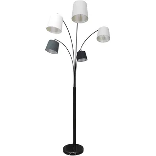 SalesFever Bogenlampe 394045 Grau/Weiß