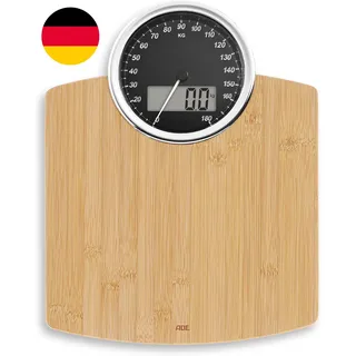 ADE Digitale Körperwaage Mit Analoger Anzeige | Großes Display | Sehr Genaue Erg