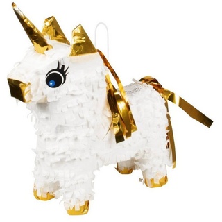 Boland Pinata »Einhorn Mini Piñata«, Feiern mit fabelhaften Wesen: fantastische Deko für Geburtstage und Mottopartys! weiß